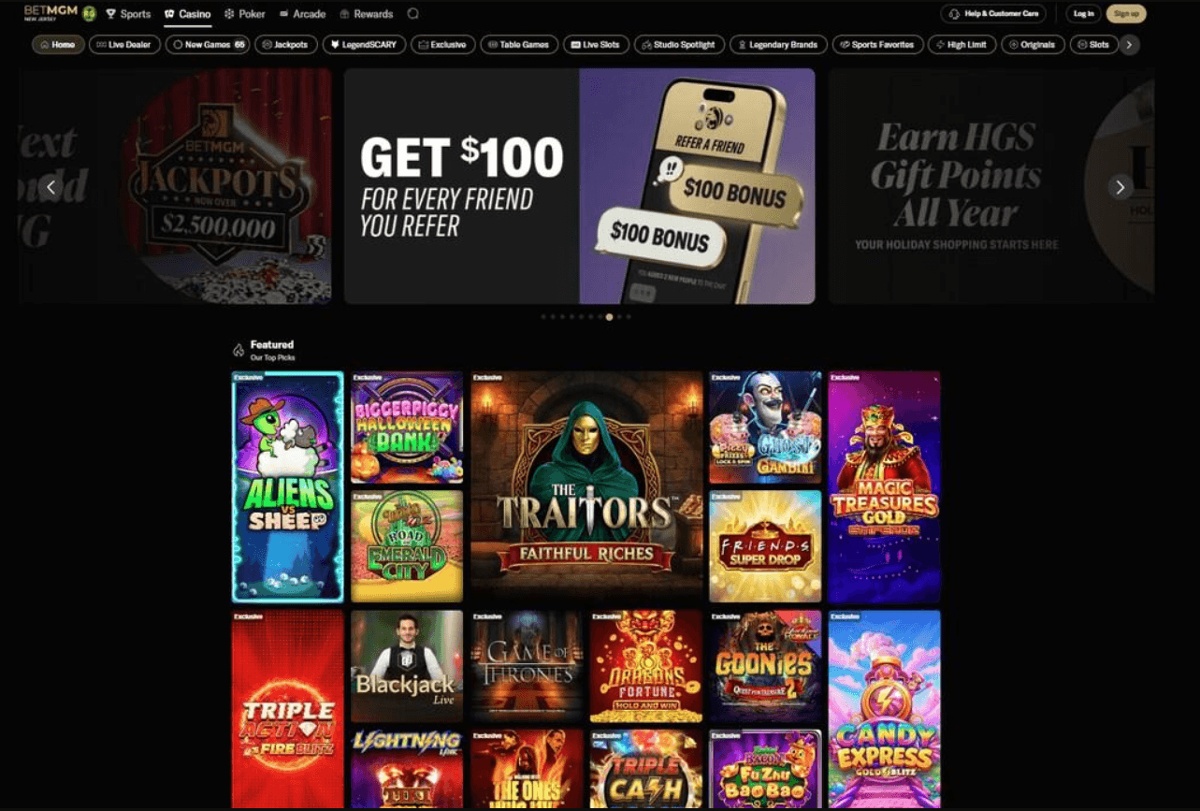 betmgm top usa real money casino 2026